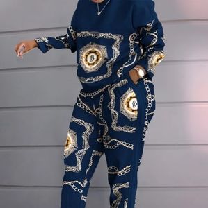 Plus Size Royal Blue Luxury Dress